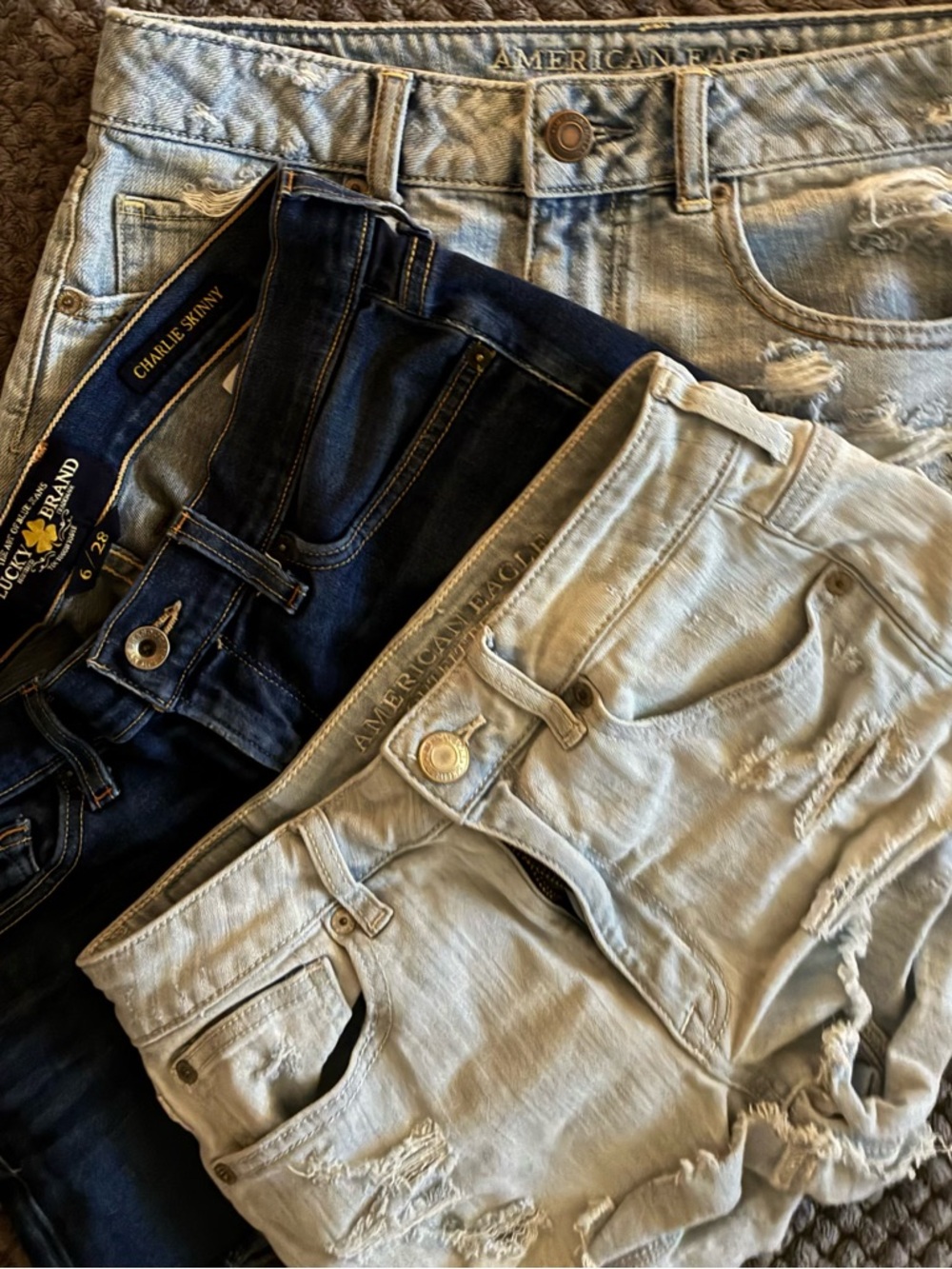 Custom Variety Women’s Demin Shorts Bundle - Light Wash, Dark Blue, Light Blue🌺